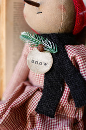 Handmade Snowgirl Doll