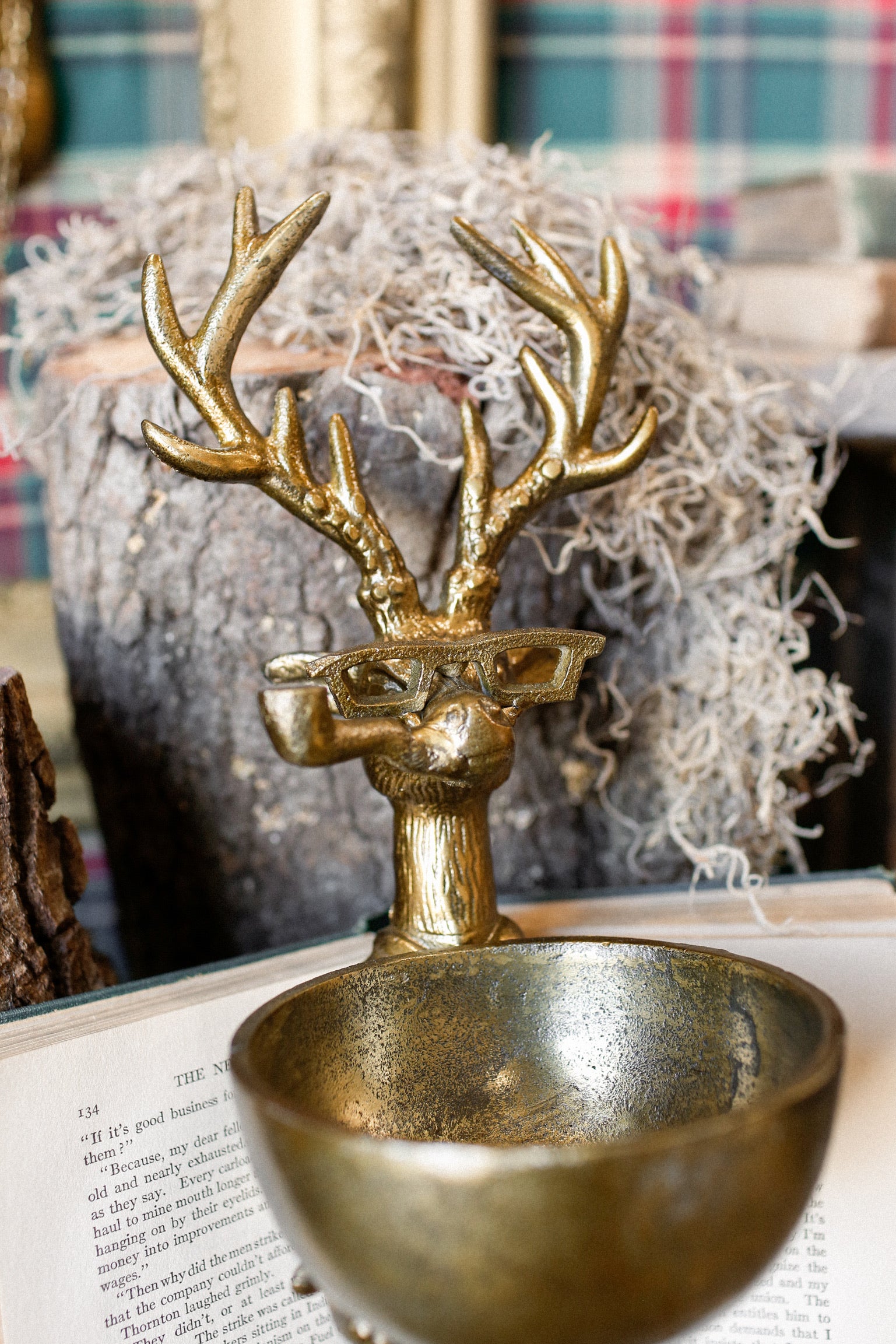 Brass Standing Deer