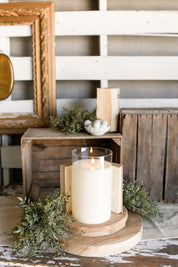 Large Ivory Flameless Candle The Little Burlap Barn®