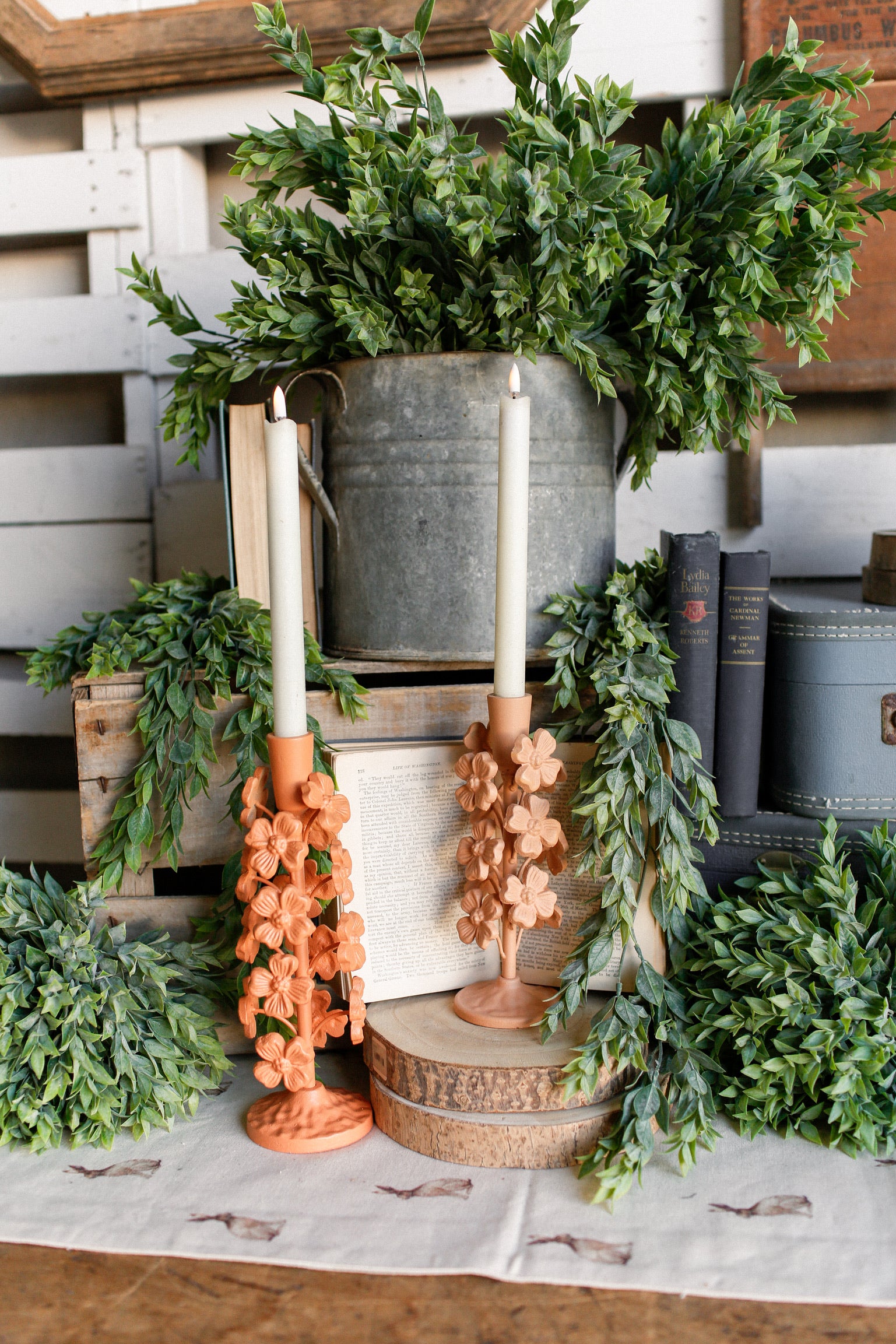 Cast Iron Wonderland Candlestick