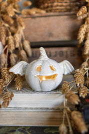 Stoneware Lighted Jack O' Lantern