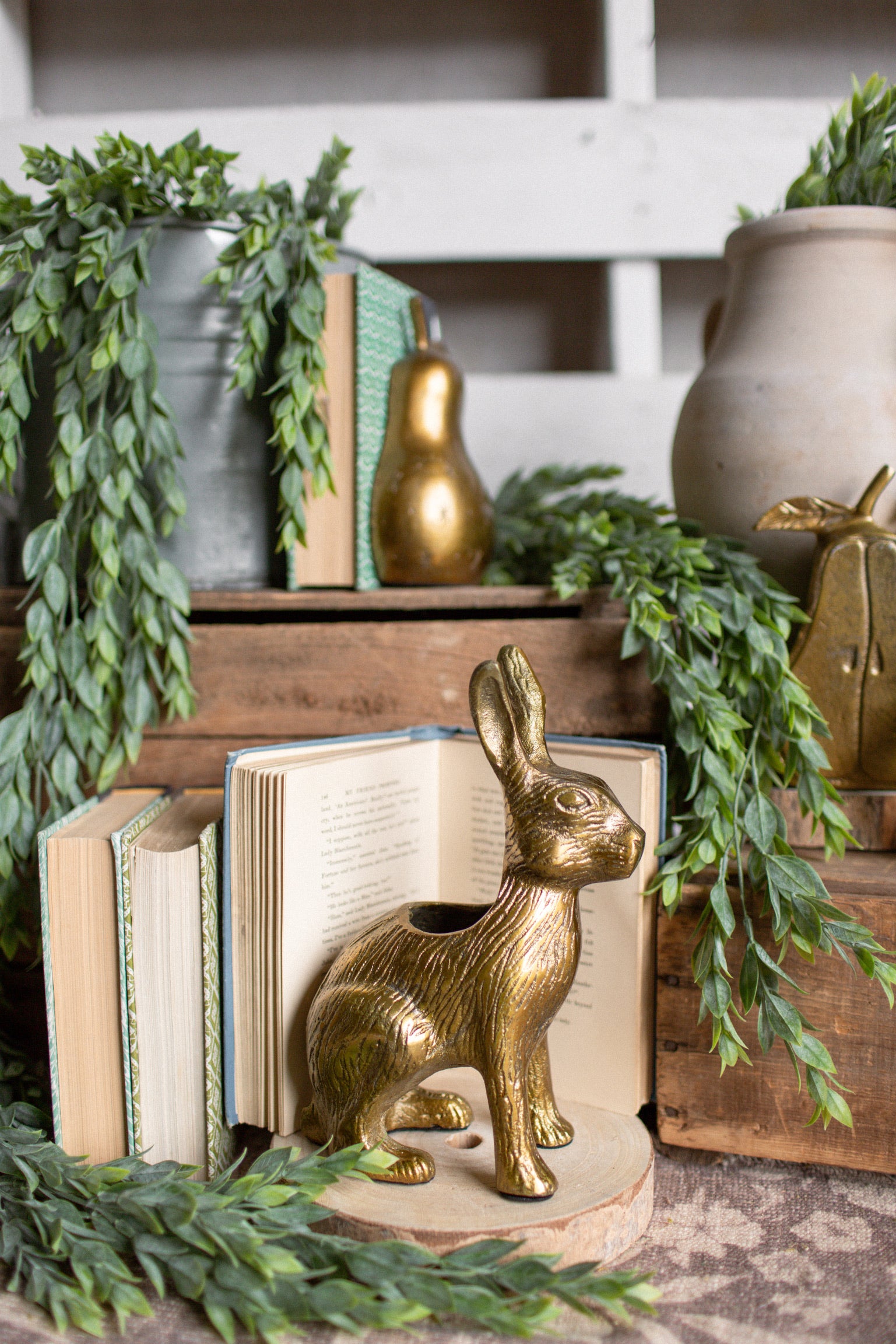 Gilded Hare Vase