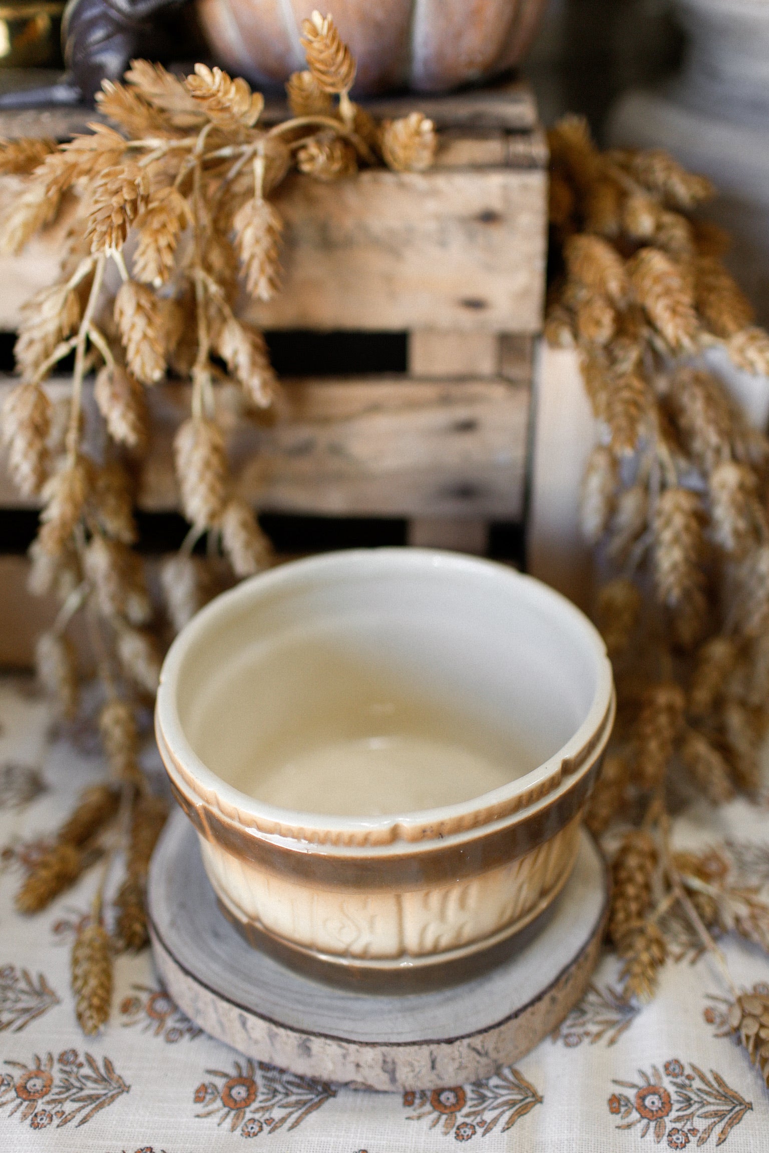 Vintage 1950's Barrel Planter
