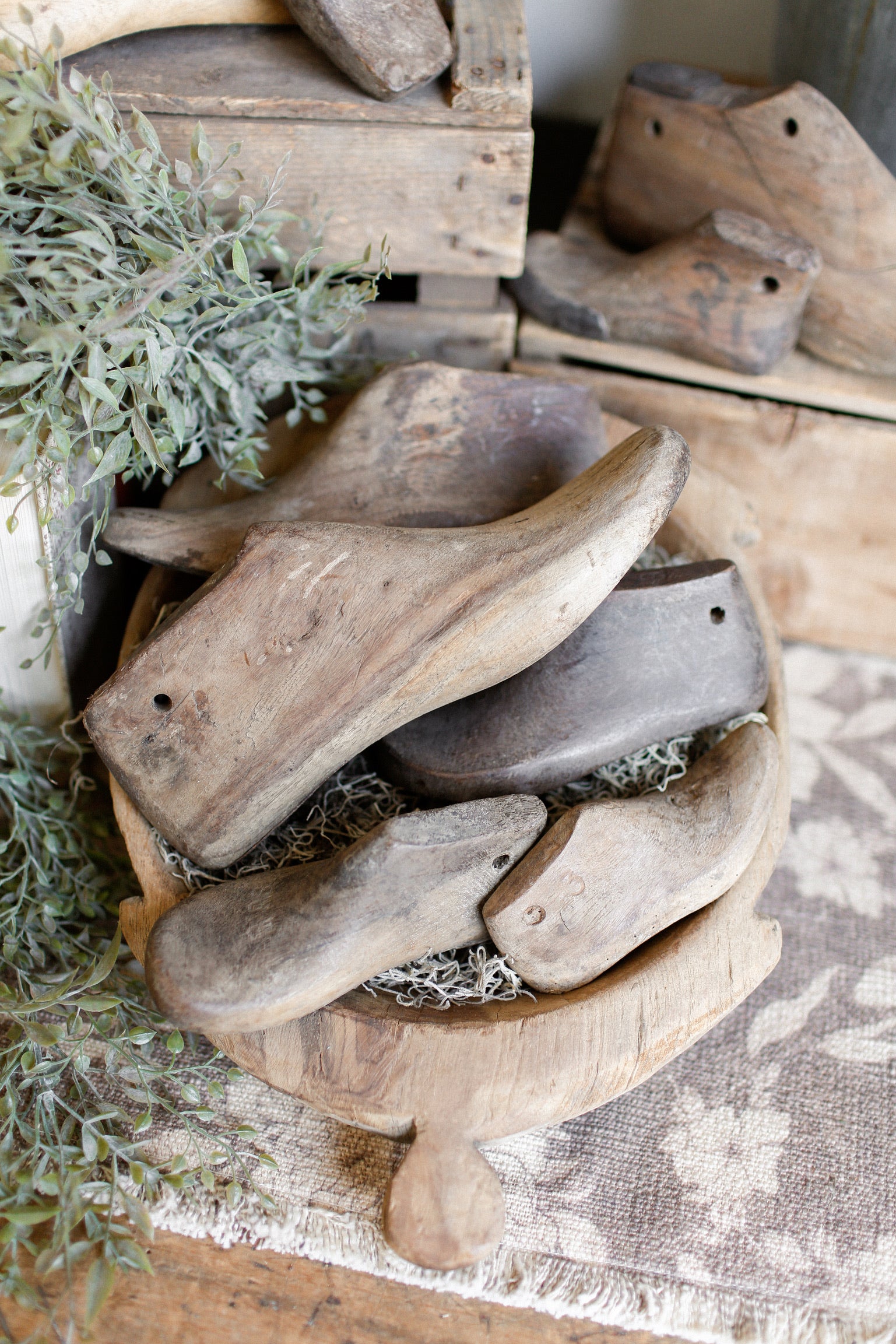 Vintage Wood Shoe Mold (2 Sizes) The Little Burlap Barn®