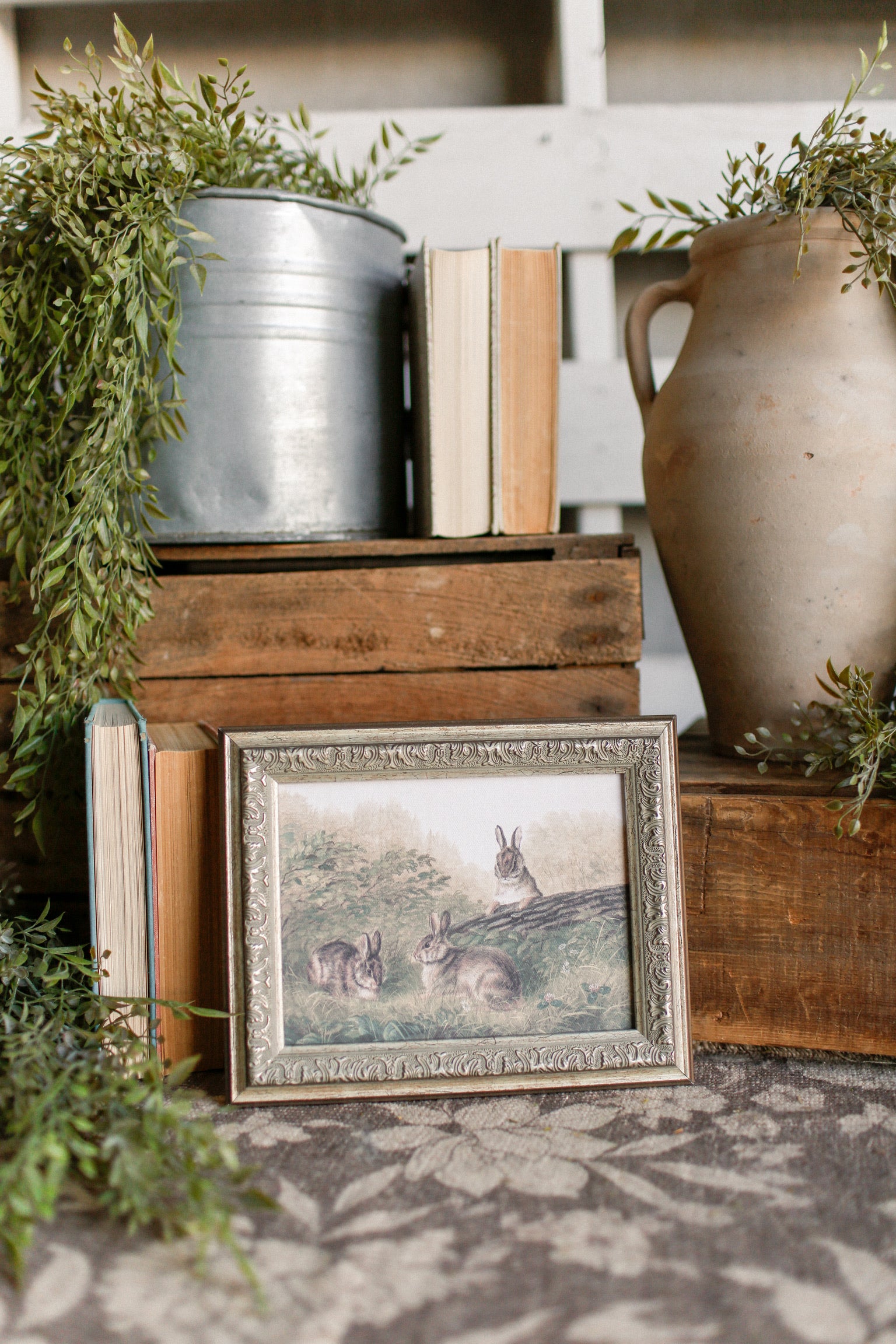 Rabbits Framed Art The Little Burlap Barn®