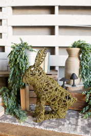 Mossy Wire Sitting Bunny The Little Burlap Barn®