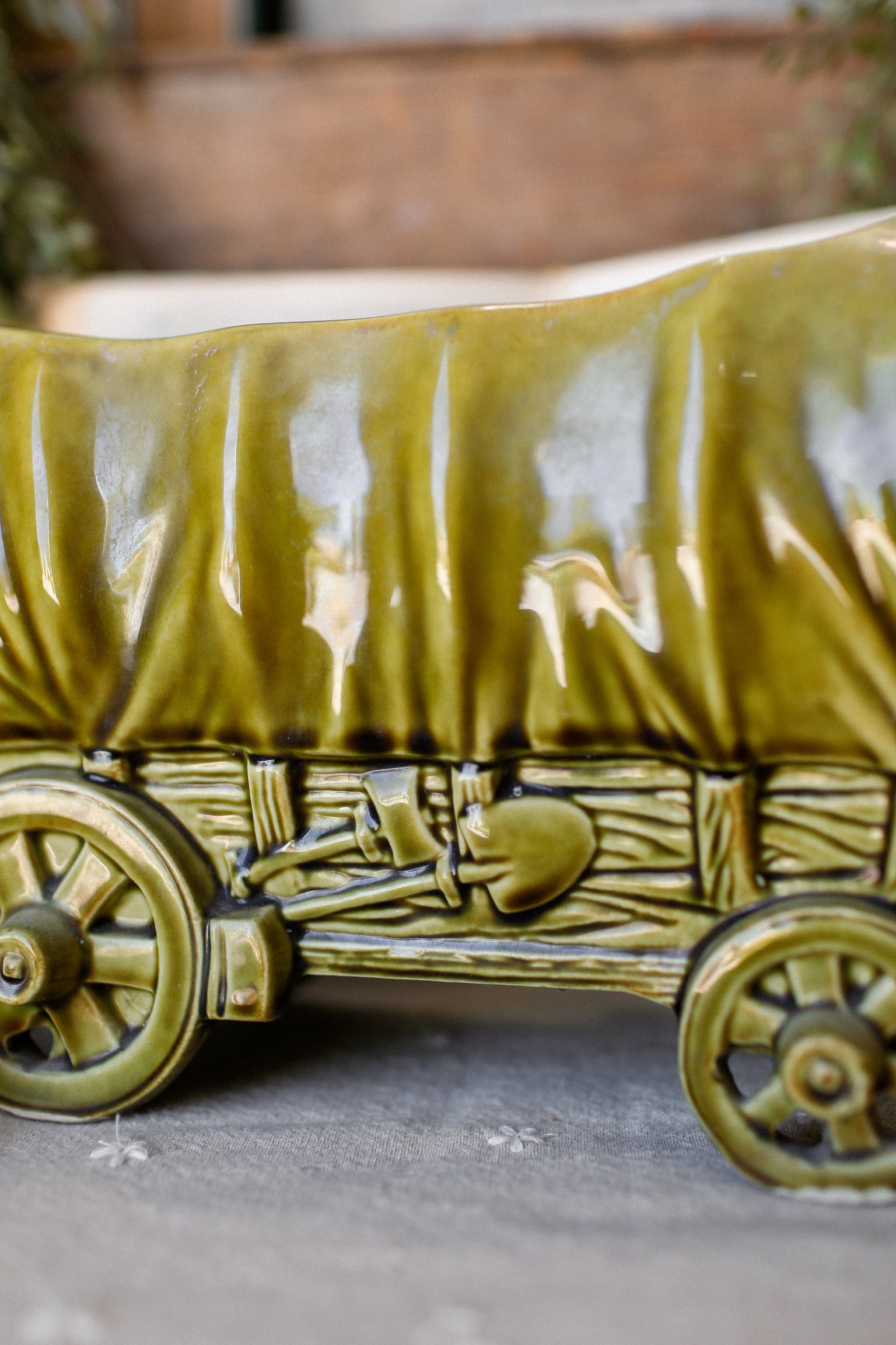 Vintage Shawnee Covered Wagon Planter The Little Burlap Barn®