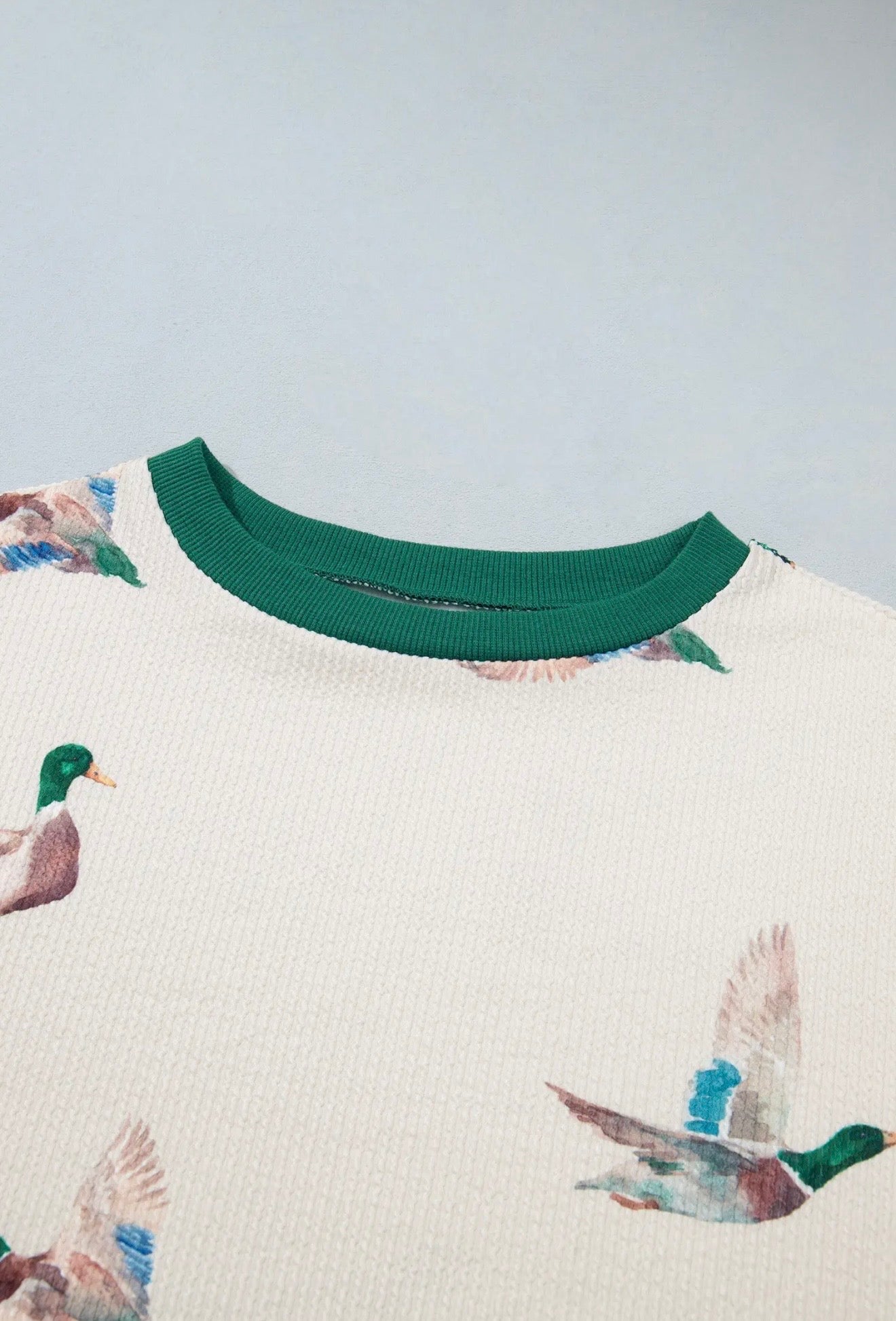 Twisted Rib Mallard Duck Pullover Pink Irene Wholesale