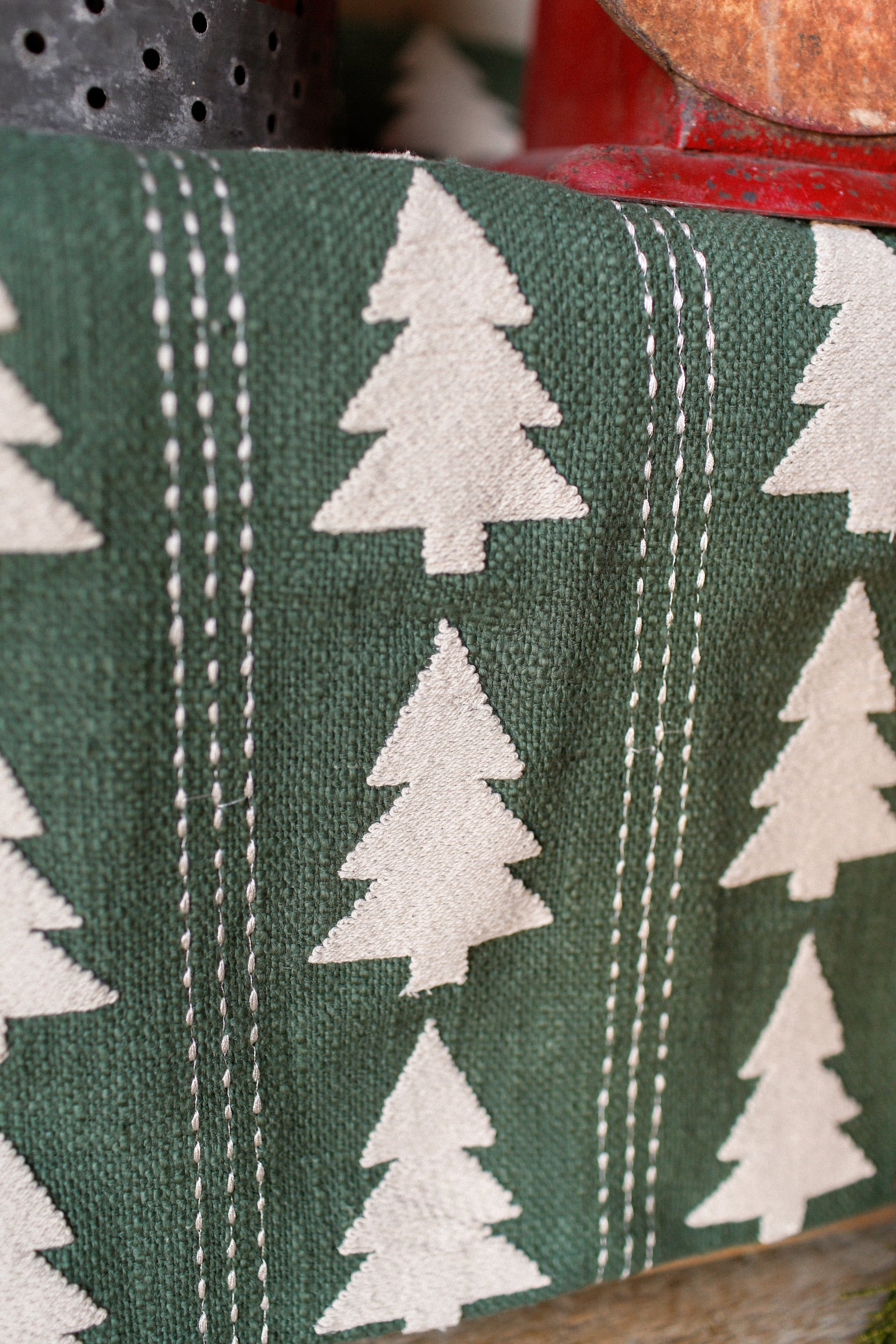 Embroidered Tree Runner