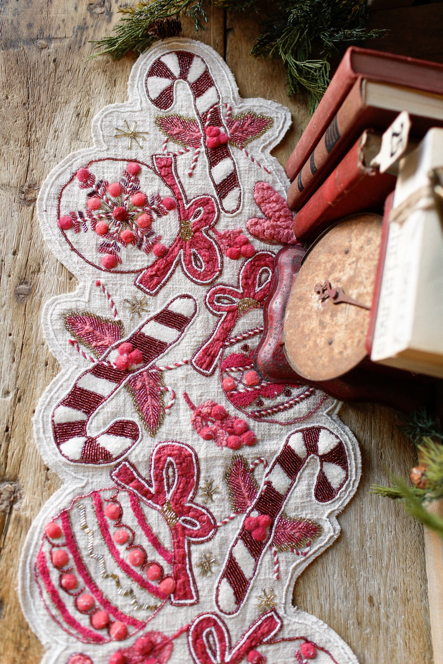 Embroidered Ornament Runner