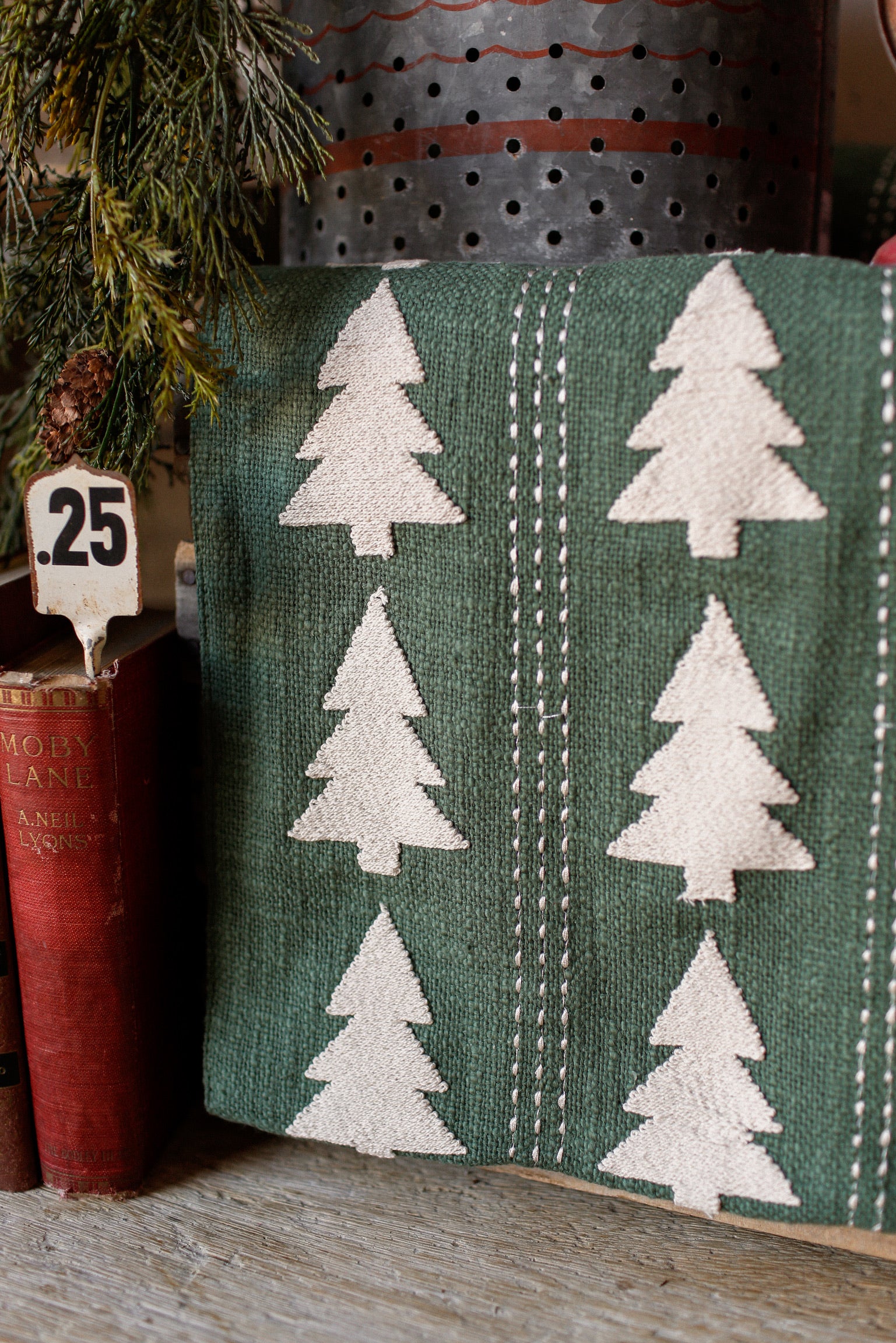 Embroidered Tree Runner