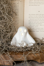 Stoneware Lighted Ghost Creative Co-Op