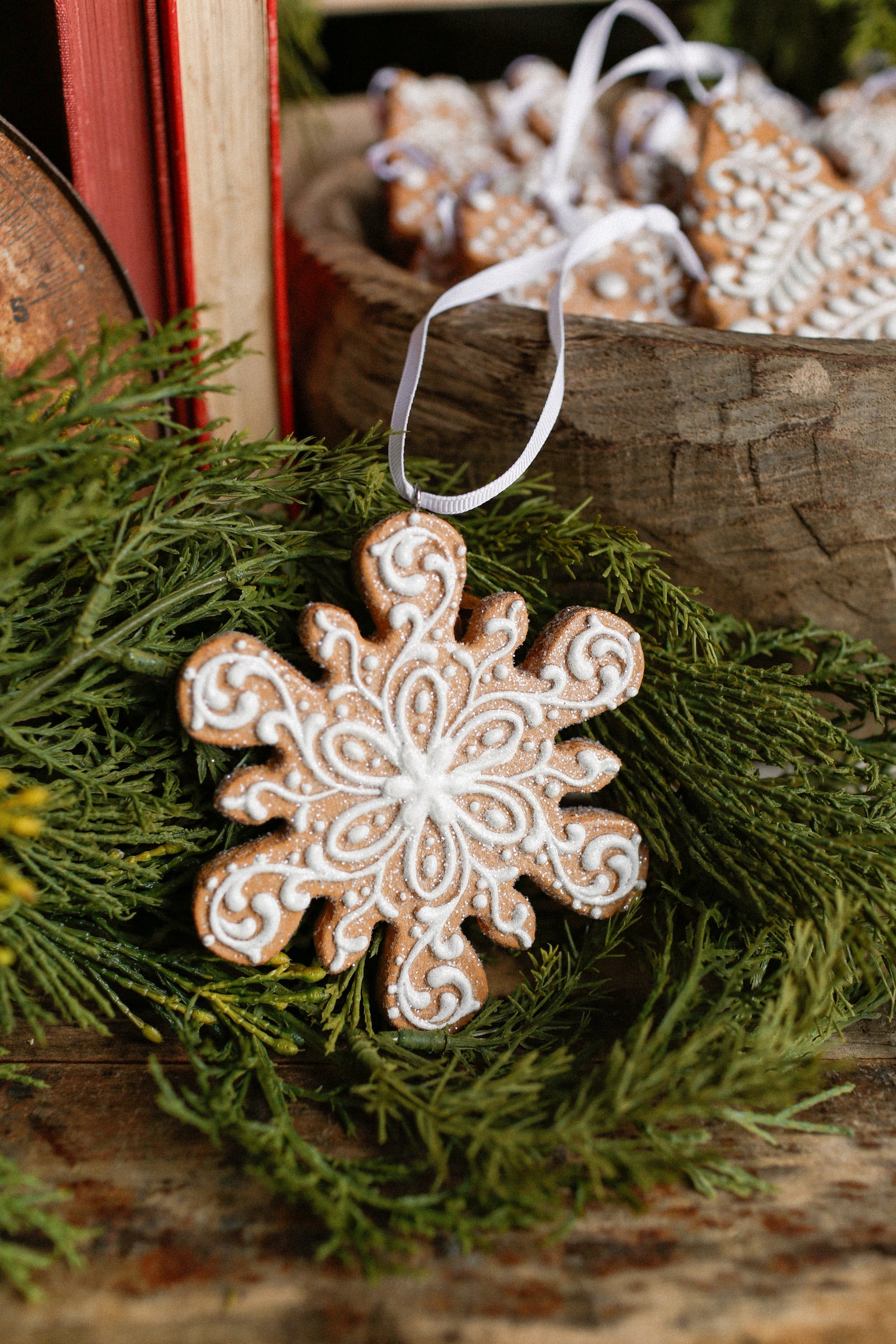 White Gingerbread Ornament