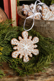 White Gingerbread Ornament
