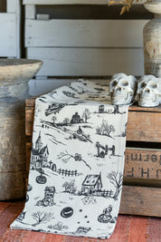 Halloween Toile Kitchen Towel The Little Burlap Barn