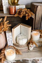Cozy Pumpkin Glass Jar Fall Candle -Wholesale The Little Burlap Barn®