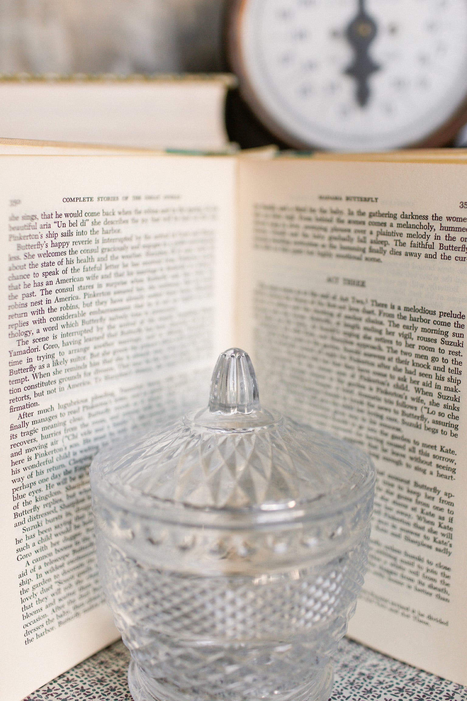 Vintage Ornate Cut Glass Candy Dish