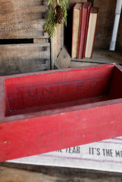 Handmade Red Wood Box