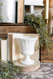 Vintage Milk Glass Large Vase The Little Burlap Barn®