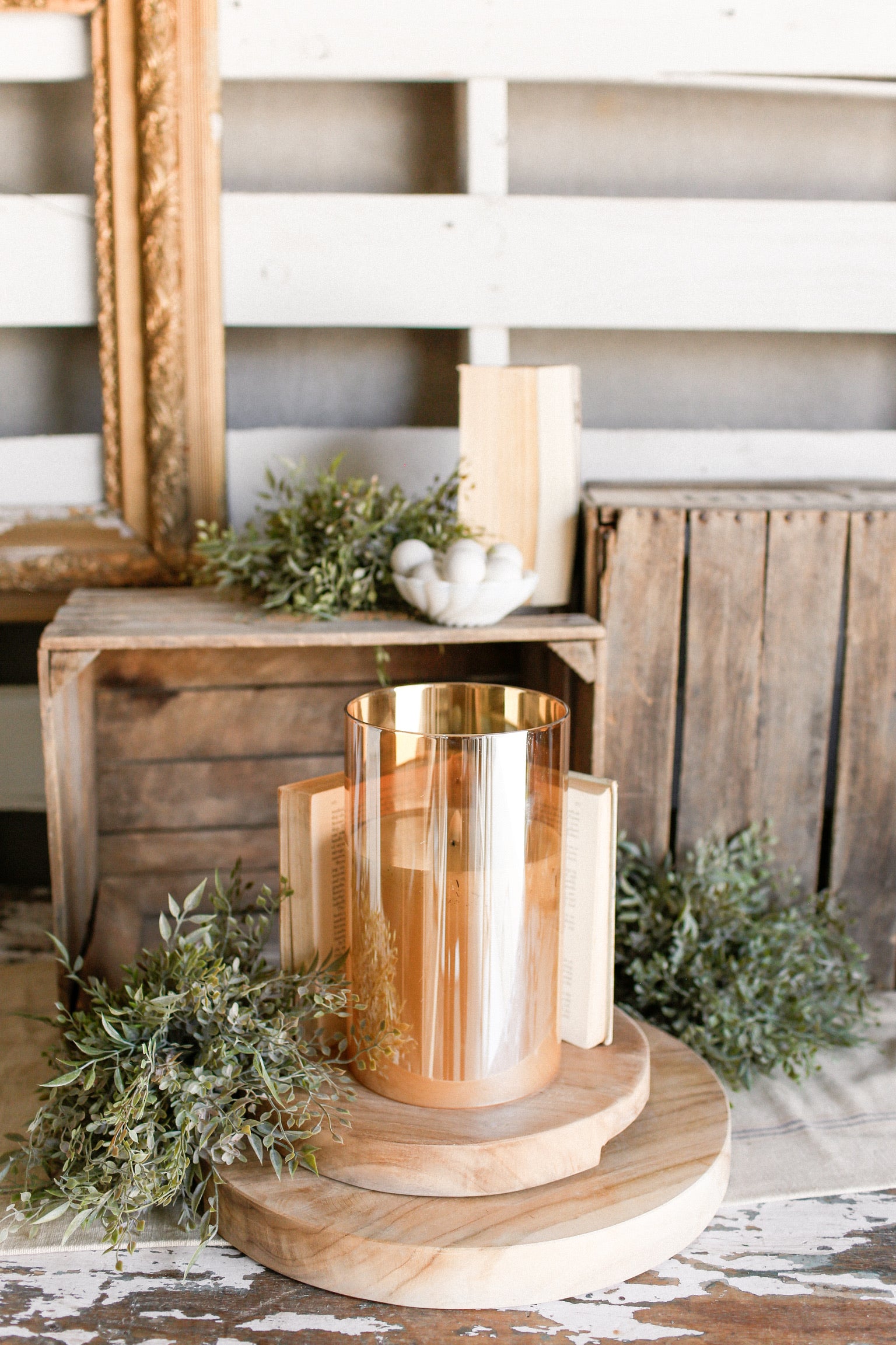 Large Champagne Flameless Candle The Little Burlap Barn®