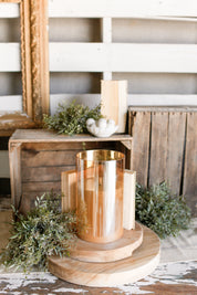 Large Champagne Flameless Candle The Little Burlap Barn®