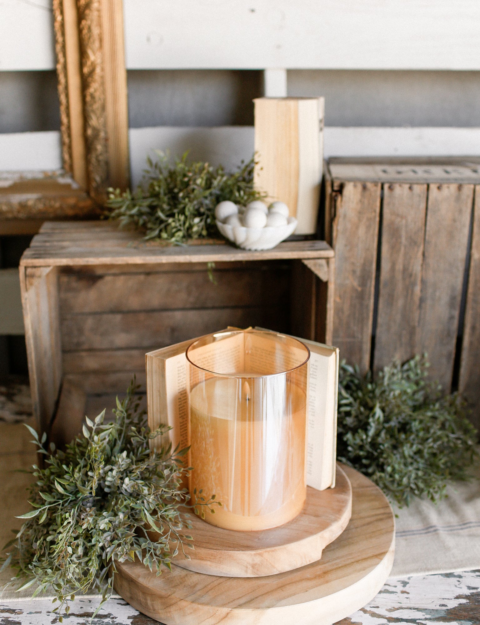 Medium Champagne Flameless Candle The Little Burlap Barn®