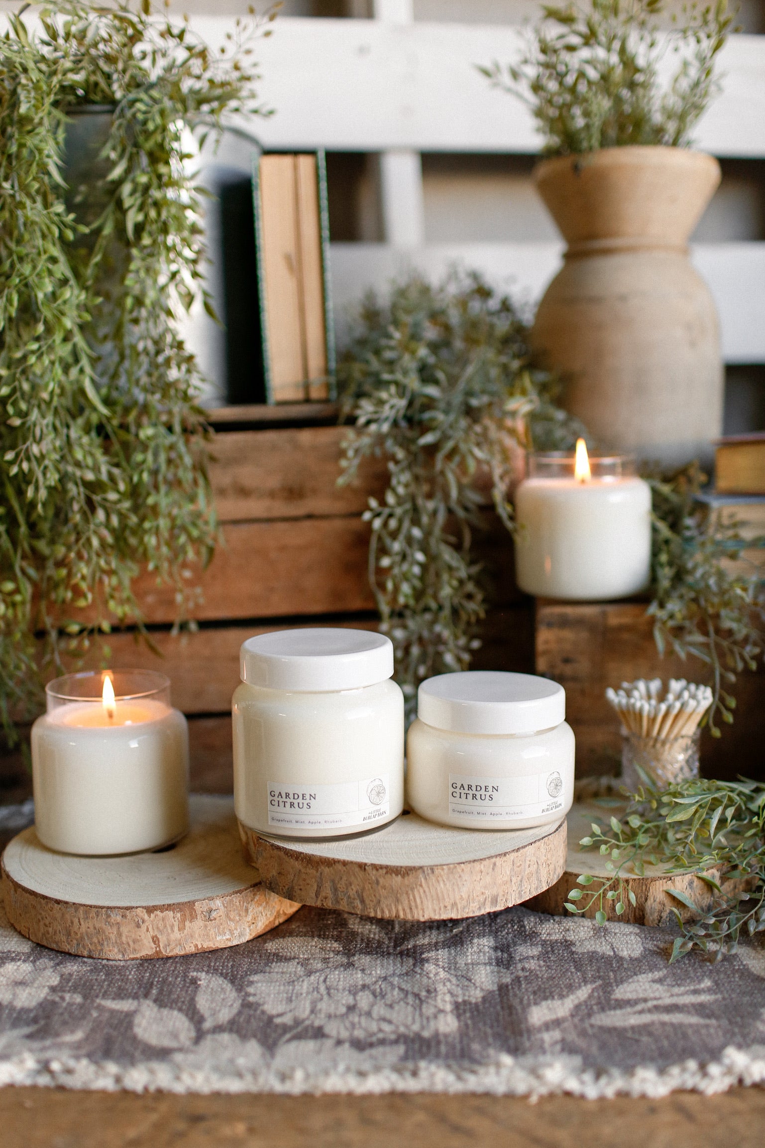 Apothecary Candle -- Garden Citrus The Little Burlap Barn®