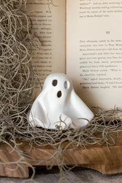 Stoneware Lighted Ghost Creative Co-Op