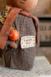 Handmade "Happy Fall" Pumpkin Doll