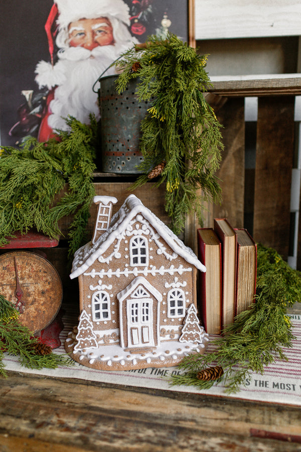 White Icing Gingerbread House (XL) The Little Burlap Barn®