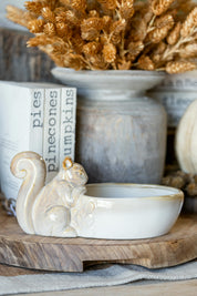 Stoneware Squirrel Bowl Creative Co-Op