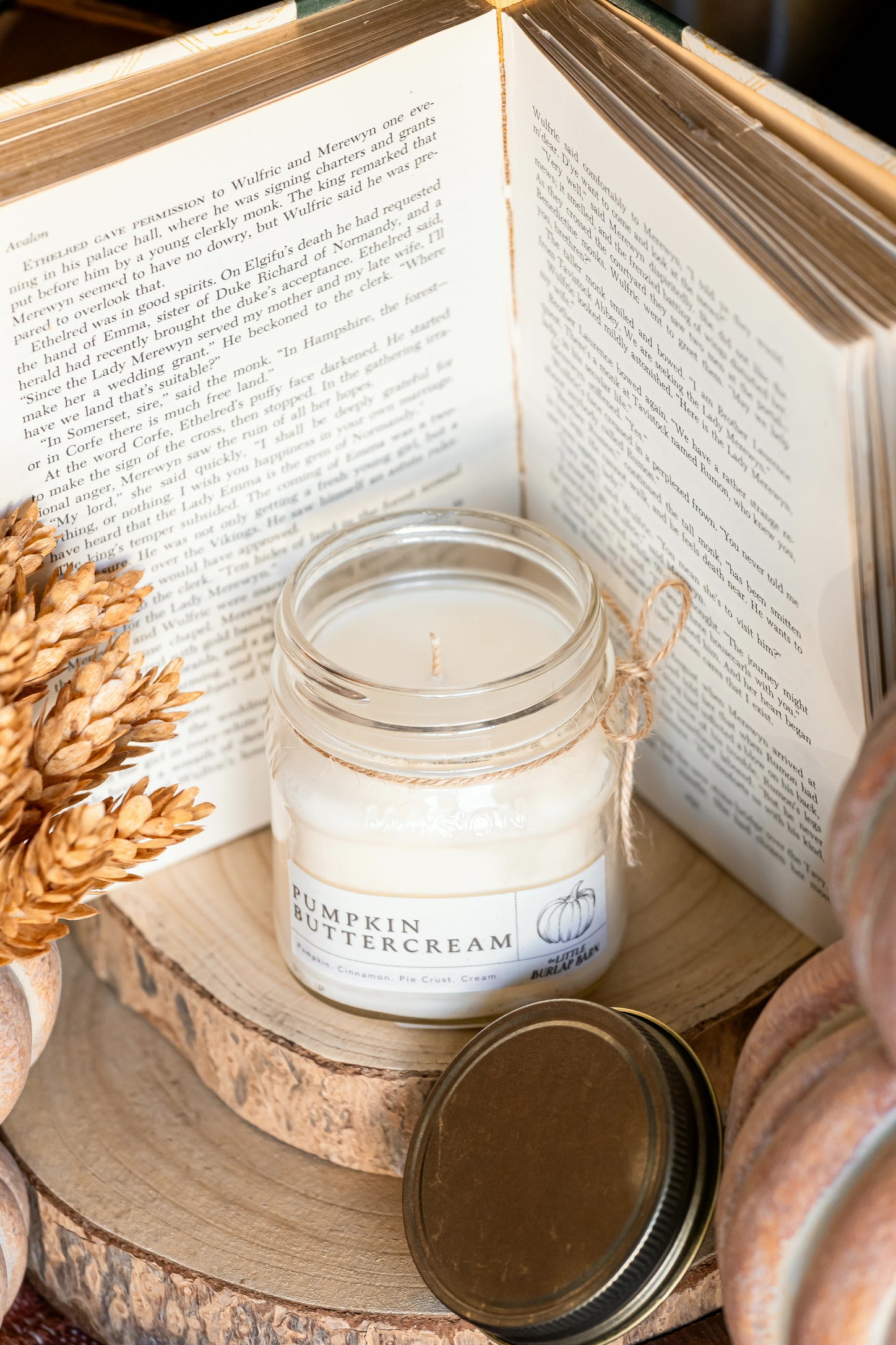 Pumpkin Buttercream Mason Jar Candle The Little Burlap Barn