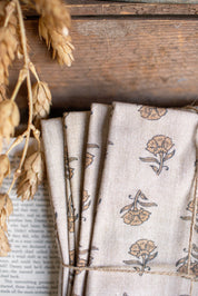 Marigold Block Print Napkins