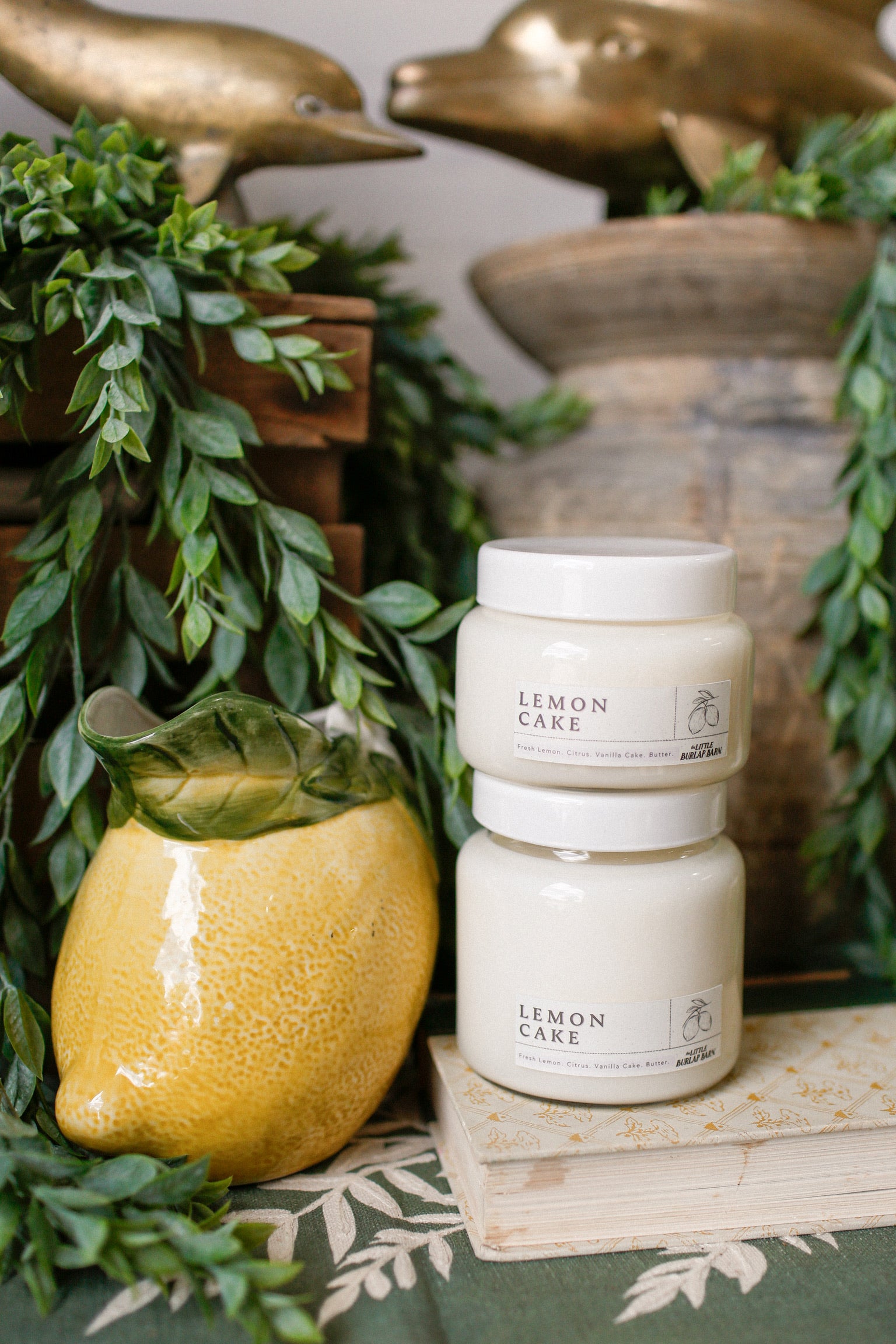Apothecary Candle -- Lemon Cake The Little Burlap Barn®