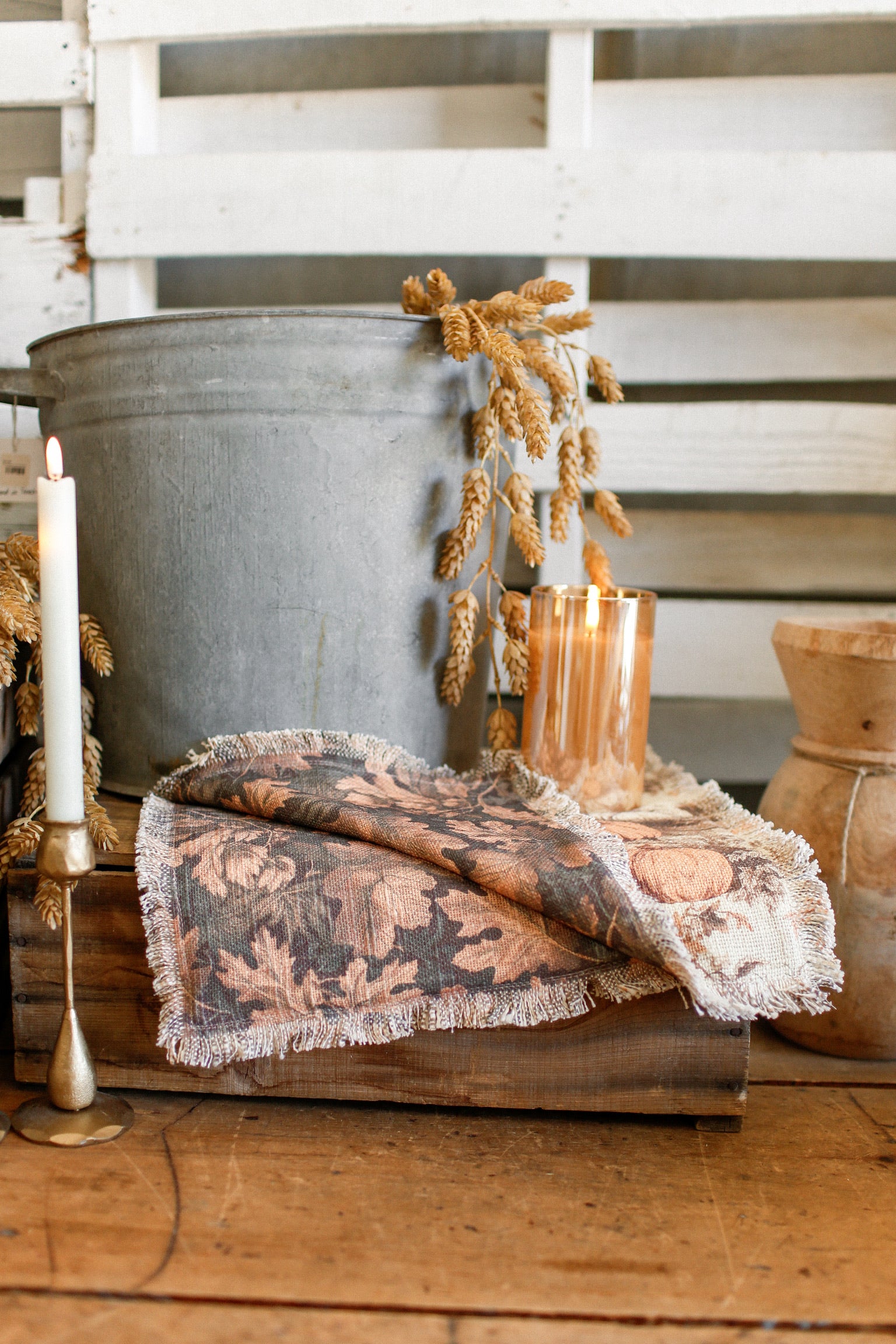 Autumn Leaves & Pumpkins Runner