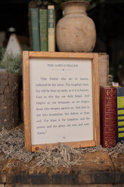 Handmade "Lord’s Prayer" Framed Sign The Little Burlap Barn®
