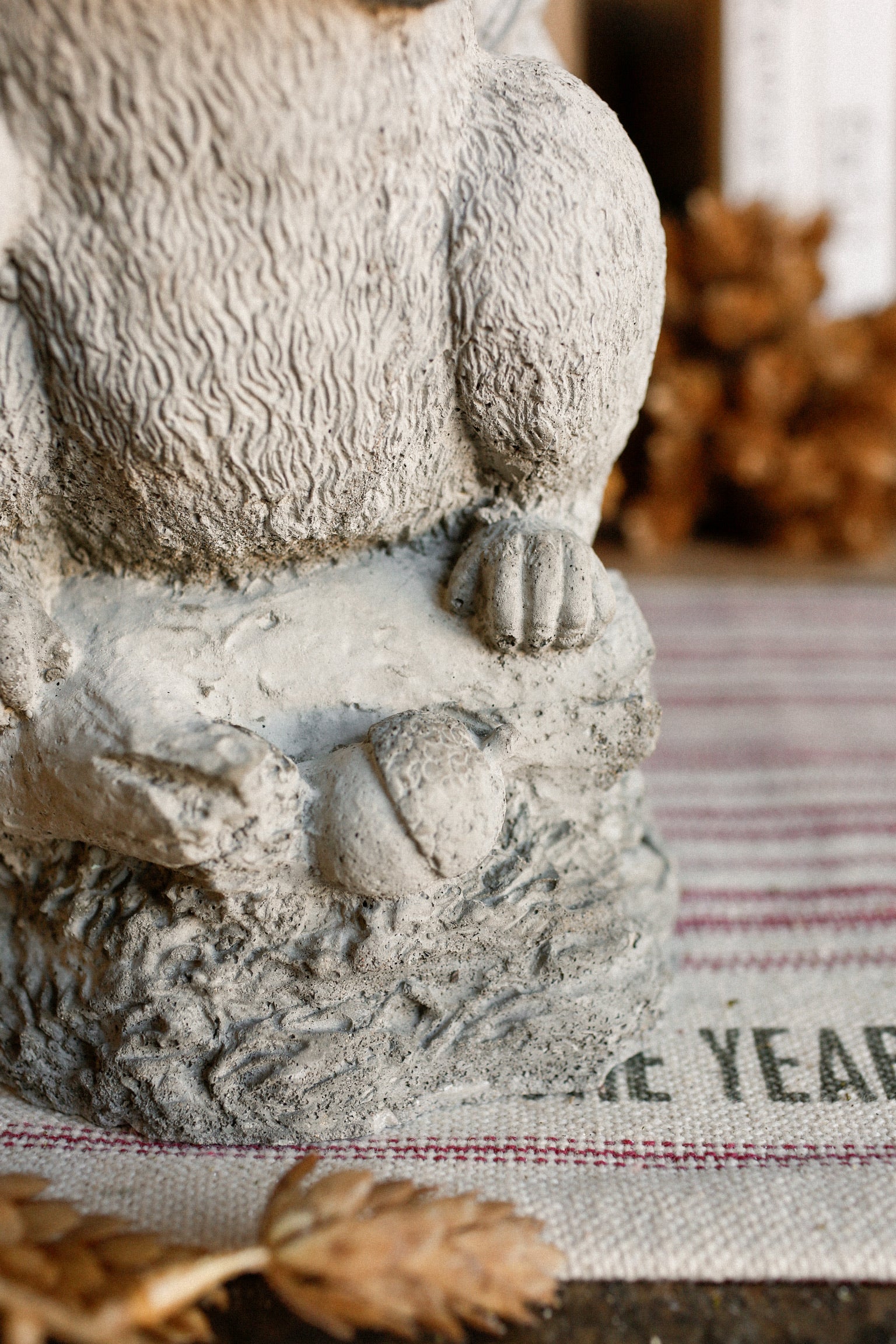 Vintage Concrete Squirrel