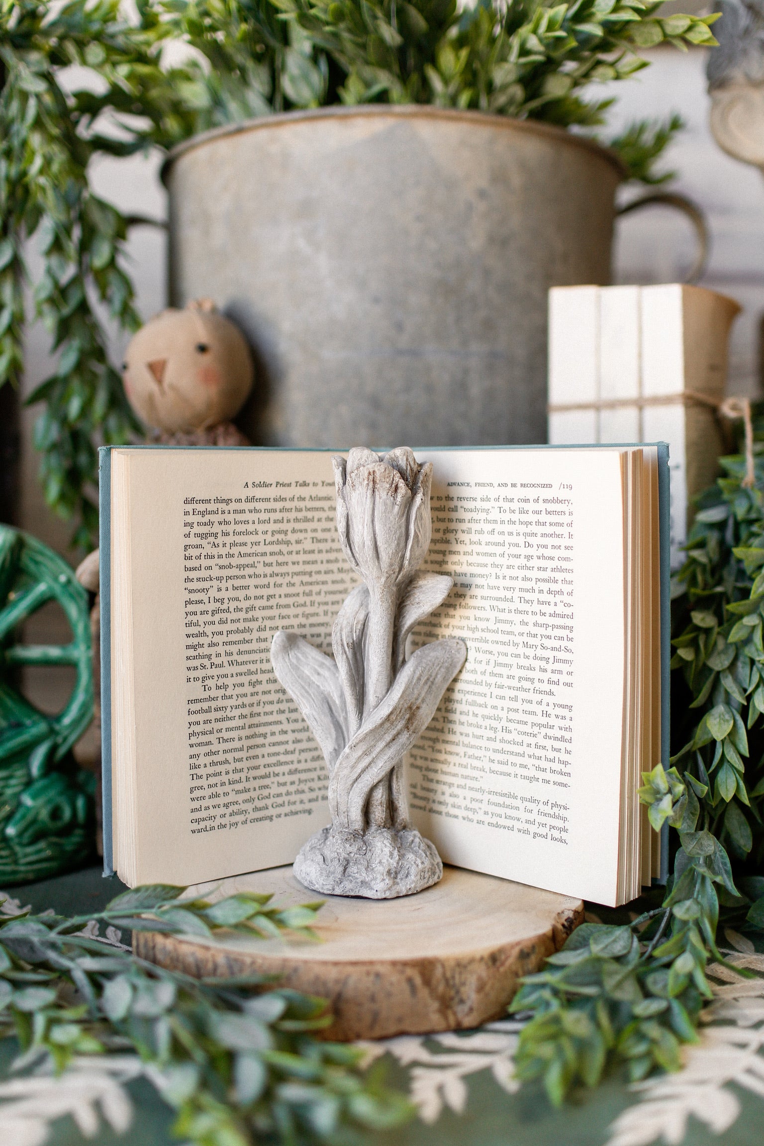 Concrete Tulip Candlestick The Little Burlap Barn®