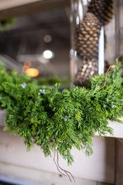 Real Touch Dripping Cedar Garland