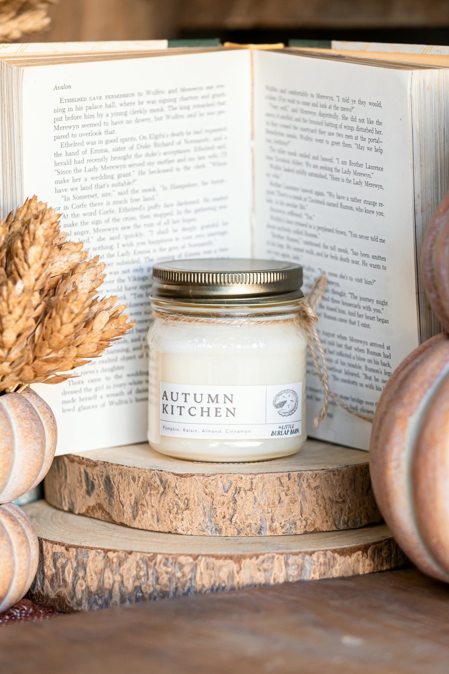 Autumn Kitchen Mason Jar Candle The Little Burlap Barn