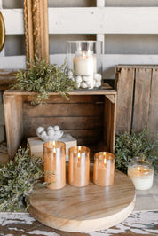 Champagne Flameless Candle Trio The Little Burlap Barn®