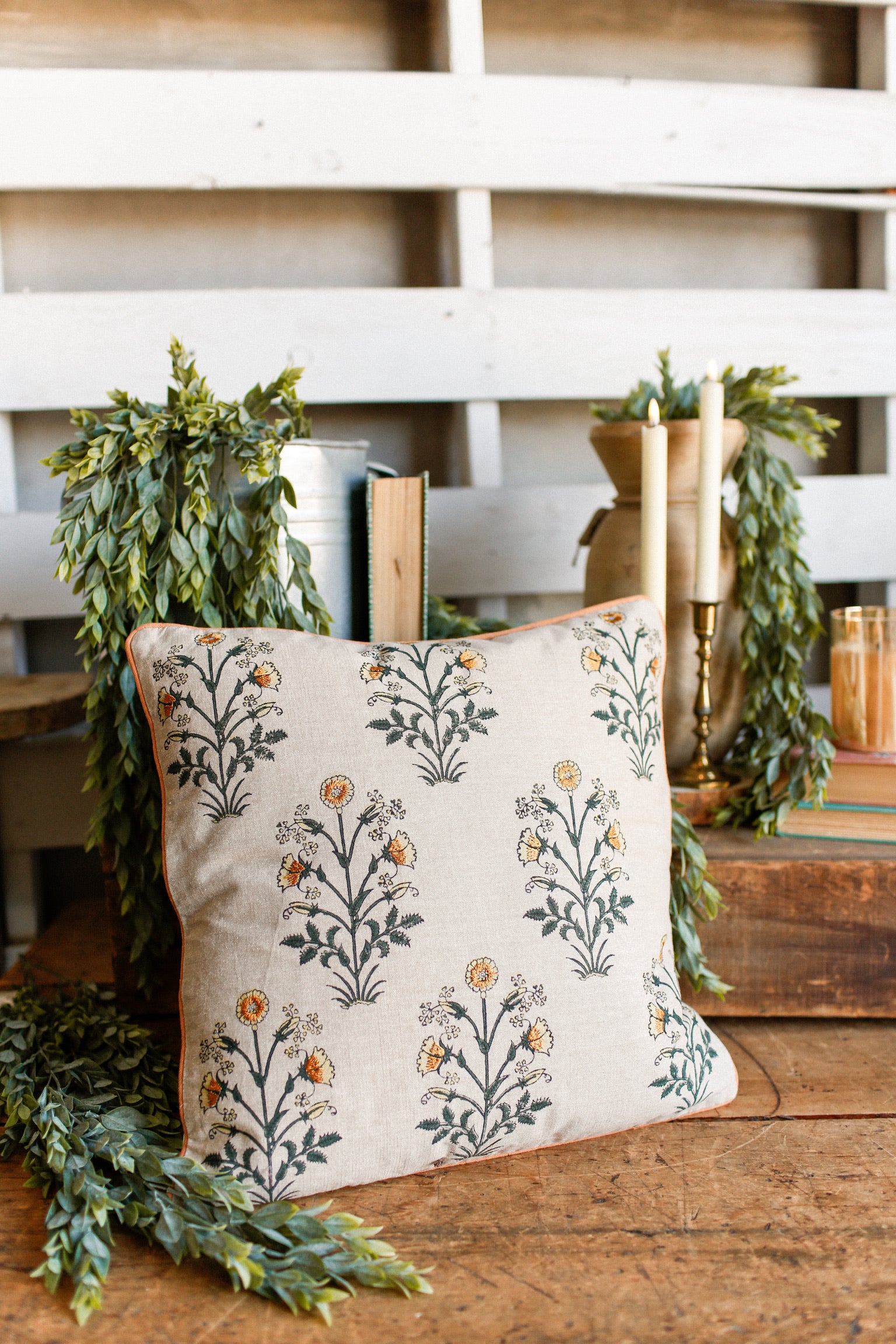 Cottage Marigold Pillow
