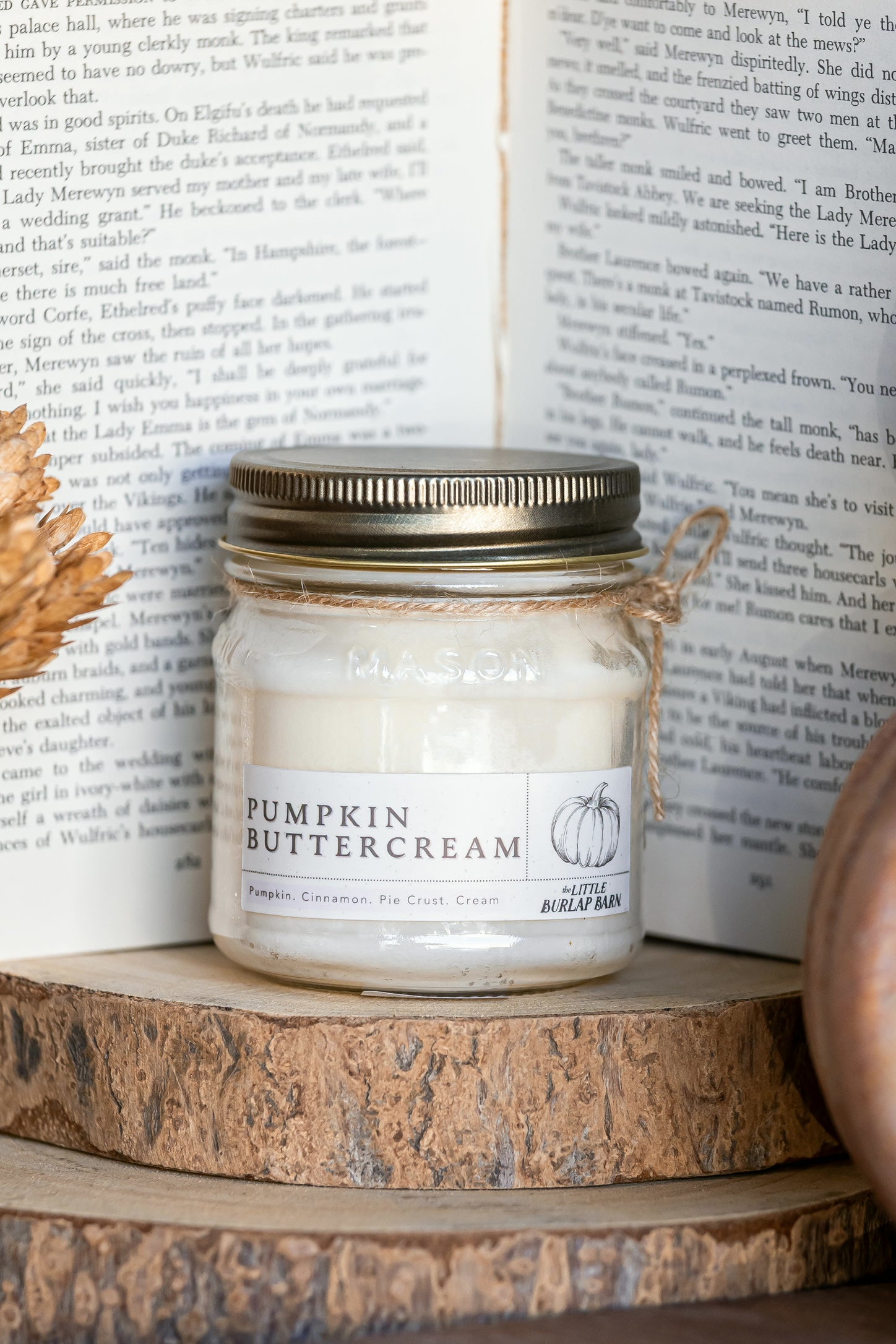 Pumpkin Buttercream Mason Jar Candle The Little Burlap Barn