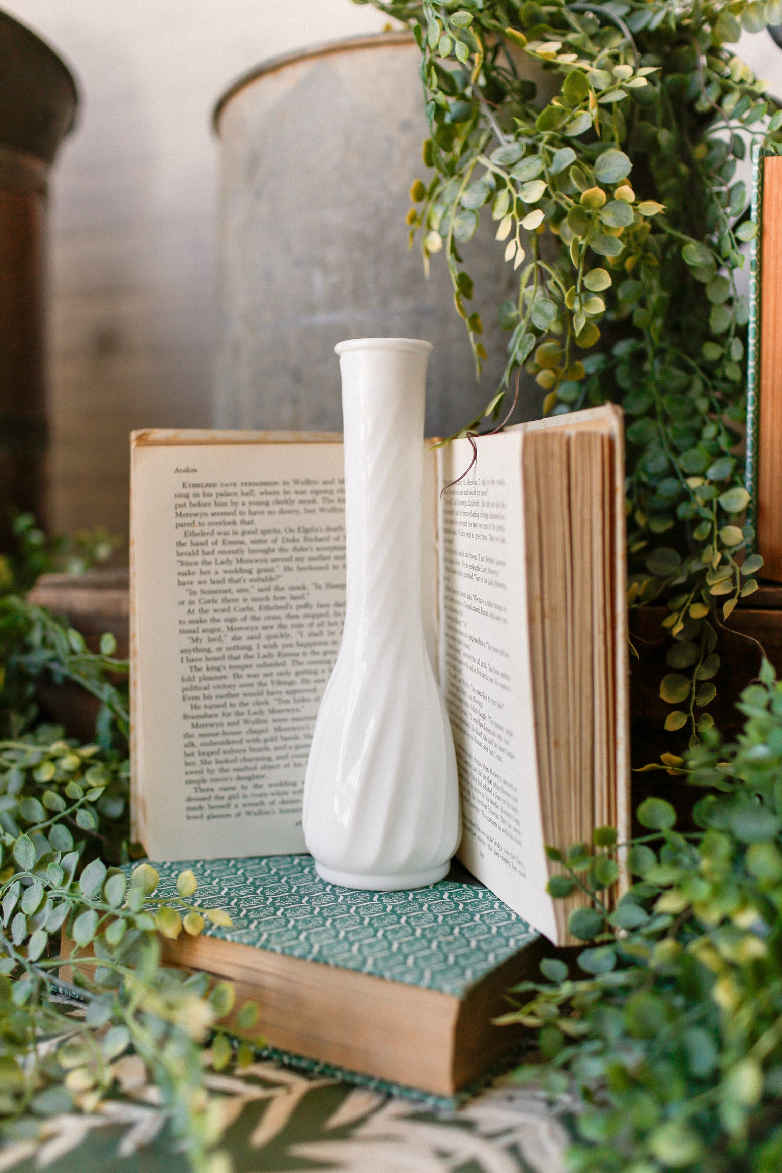 Vintage Milk Glass Bud Vase The Little Burlap Barn®