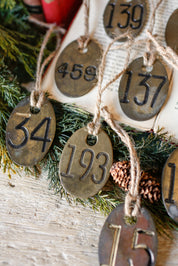 Vintage Brass Cow Tag