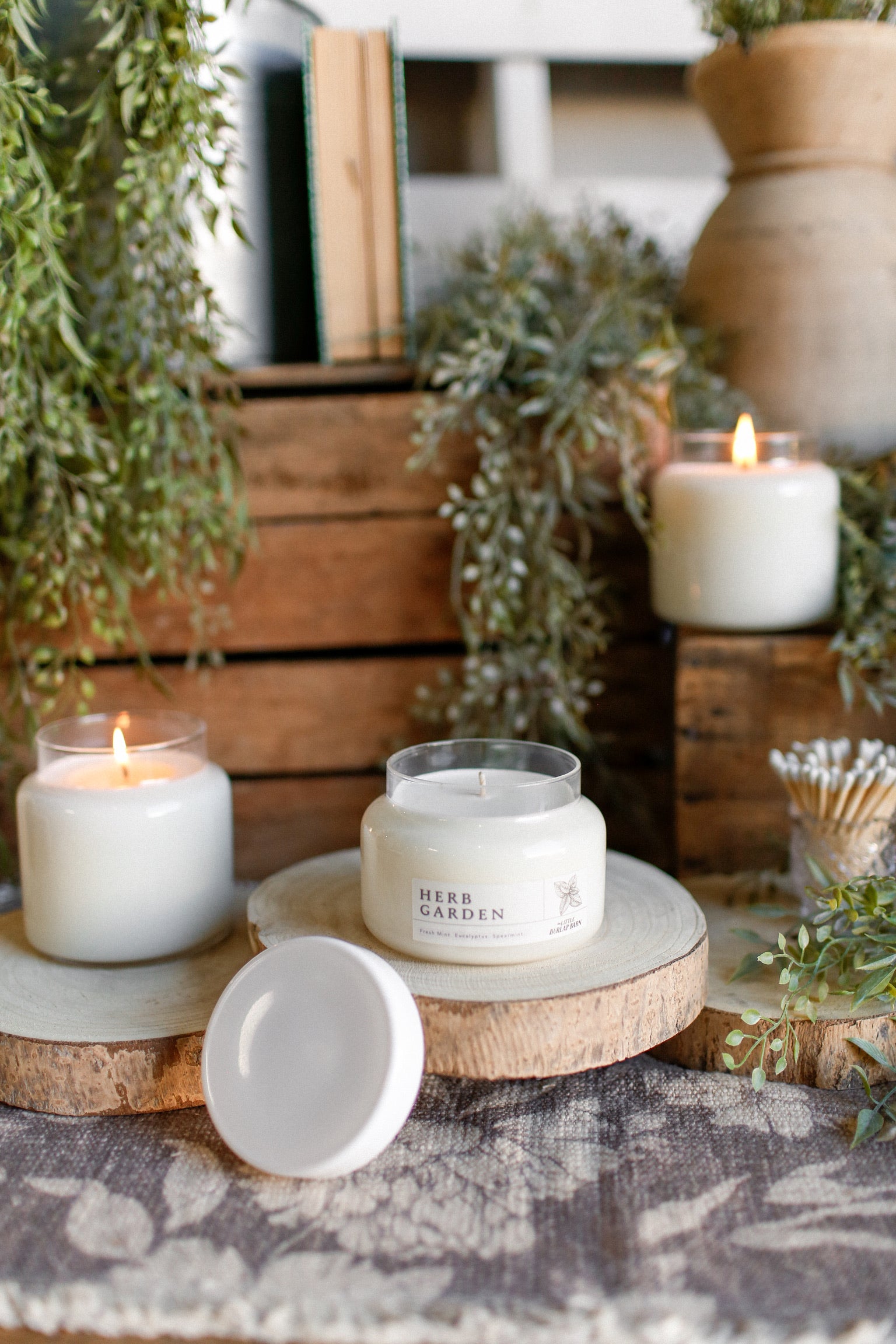 Apothecary Candle-Herb Garden