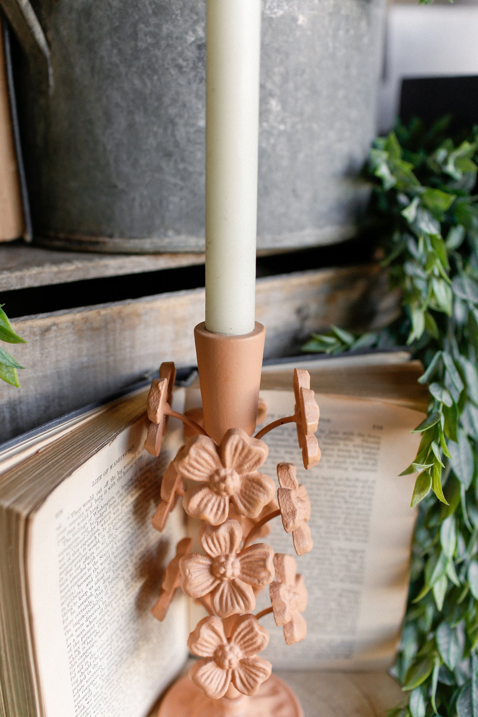 Cast Iron Wonderland Candlestick