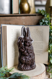 Chocolate Easter Bunny With Hat The Little Burlap Barn®