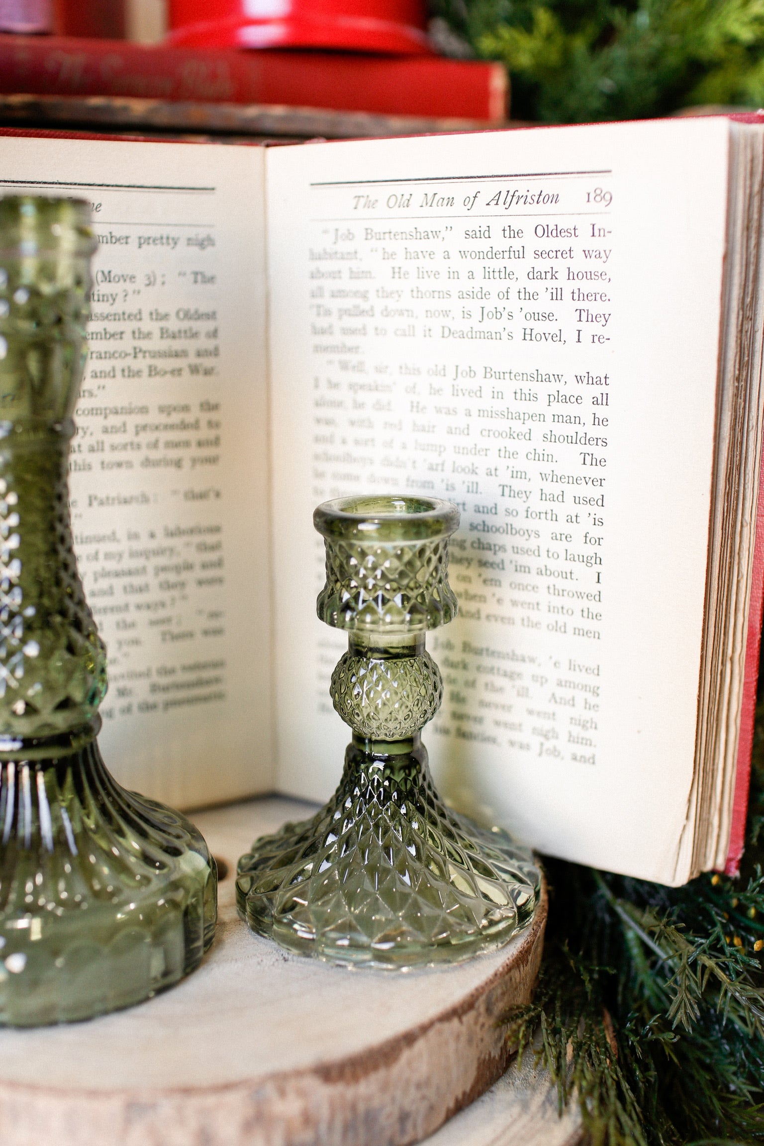 Forest Green Candlestick