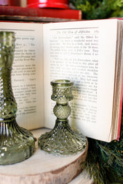 Forest Green Candlestick